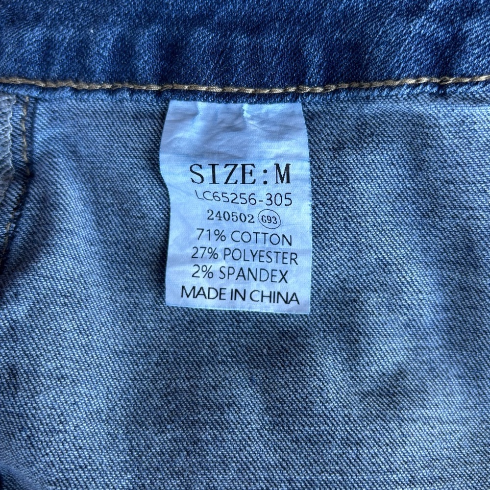 Elegant Indigo Combination Button and Zip- Down Jean Midi Skirt - Picture 4 of 6